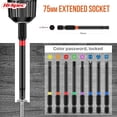 thumbnail image 5 of Hi-Spec 68pc 75mm & 25mm Long Hex Shank and Tamperproof Cr-V Driver Bit Set with Bit Handle and Drill Driver Adaptor, 5 of 6