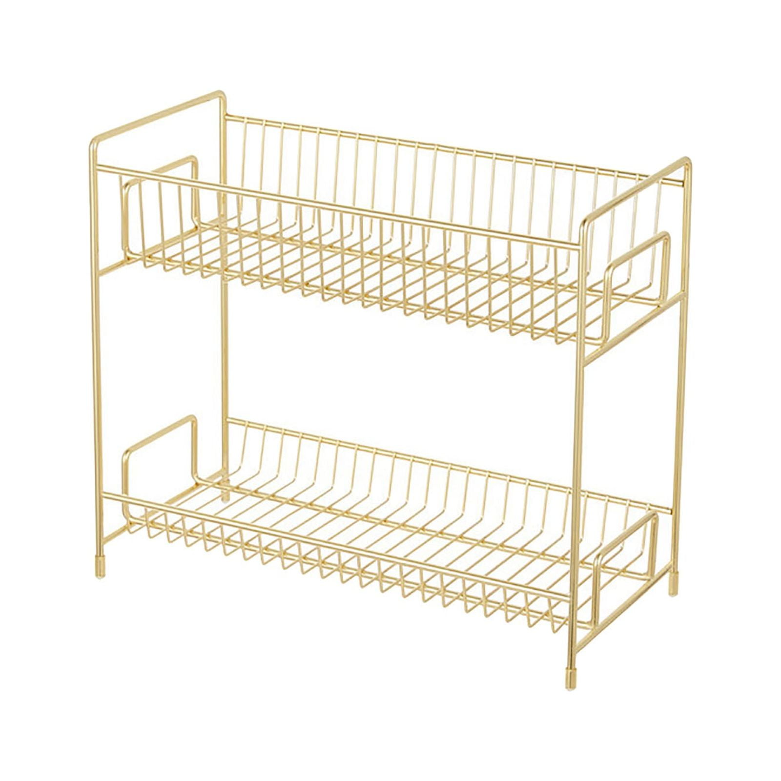 olkpmnmk Bathroom Organizers And Storage,Bathroom Shelves,2-Tier Cabinet Storage Rack, Suitable For Kitchen/Bathroom Countertop Storage,Organization And Storage,Accessories