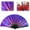 A, variant on Boots on The Ground Hand Fan, Clacking Fans for Line Dancing, Big Fans Handheld Line Dancing, Fashion Craft Folding Fan Iridescent Clacking Hand Fan (D)