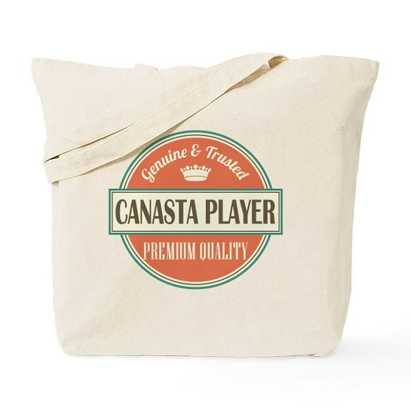 CafePress - Canasta Player Vintage - Unisex Canvas Tote Bag, Beige, 1-Piece