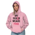 thumbnail image 3 of Breast Cancer BCA My Squad Wears Pink Hoodie Sweatshirt Women Brisco Brands 3X, 3 of 6