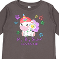 thumbnail image 4 of Inktastic My Big Sister Loves Me- cute unicorn Boys or Girls Long Sleeve Toddler T-Shirt, 4 of 5