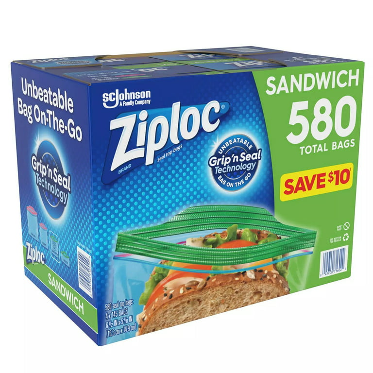 Zip Top Sandwich Bag, Frost, 24 Ounce