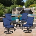 thumbnail image 2 of Aoodor 4Pcs Outdoor Dining Chair Cushion Set, 37" x 20" x 2.8", Navy Blue, 2 of 7