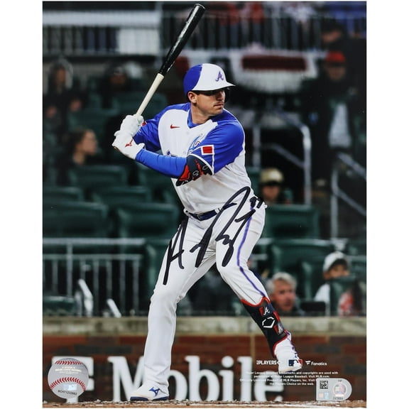 Austin Riley Atlanta Braves Autographed 8" x 10" City Connect Jersey Photograph - Fanatics Authentic Certified