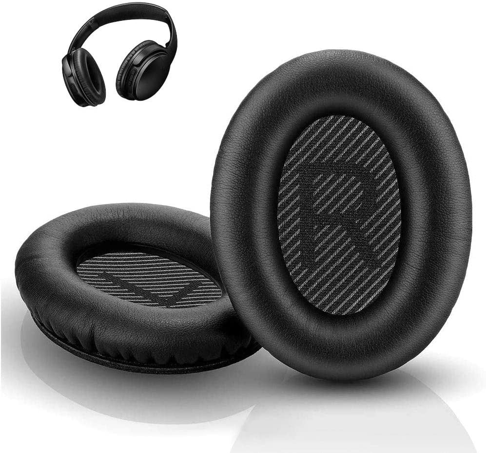 MMOBIEL Ear Pads Cushions Earpad Compatible with Bose QuietComfort QC2 QC15 QC25 QC35 AE2 AE2i AE2 AE2-W Black/Blue