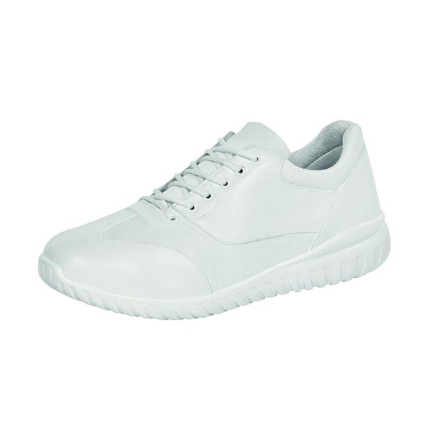 360-01 Tenis Confort Para Hombre Caballero En Color Blanco Elaborado En Piel Natural. Cklass 360-01