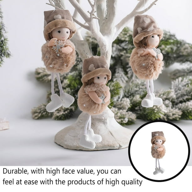 Decoración de árbol de Navidad, muñeca bonita, estrella portátil de cinco  puntas, hermosas muñecas de Ángel de Navidad, juguetes de peluche Kits de 