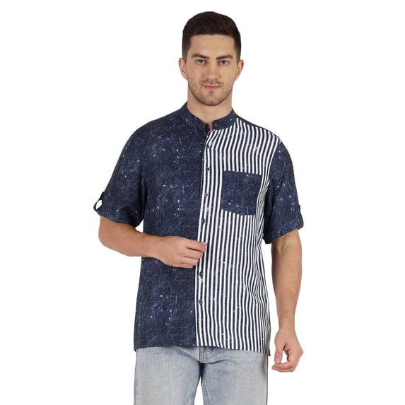 Inkmeso Designer Regular Fit Half Sleeve Casual Shirt Holiday Wear Shirts For Men's