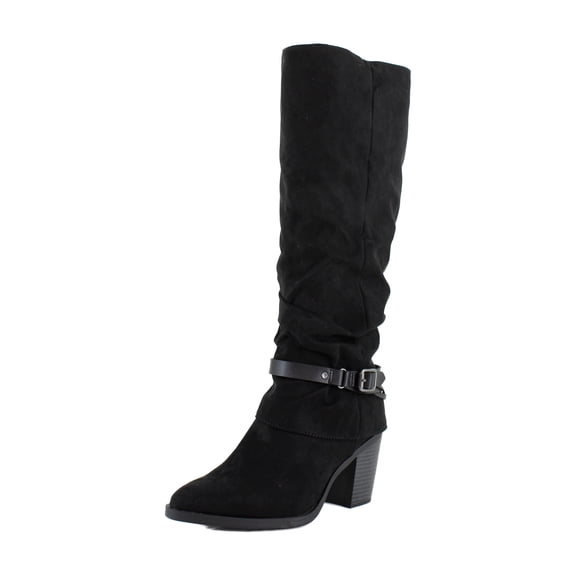 Blowfish Carey Women's Boots Black Microsuede Size 8.5 M