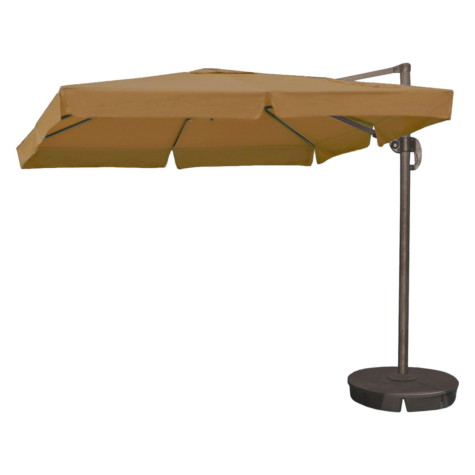 Island Umbrella Santorini II 10 ft. Square Cantilever Umbrella with Valance by Overstock