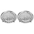 thumbnail image 6 of Foxnovo 2Pcs Stainless Steel Steaming Rack Three Legged Round Steamer Basket for Kitchen Cooking, 6 of 6