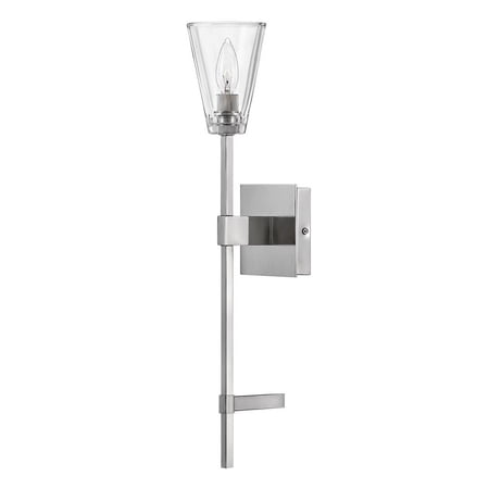 50640PN Hinkley Lighting Auden - 1 Light Bath Vanity In Traditional and Glam Style-24 Inches Tall and 5 Inches Wide-Polished Nickel Finish