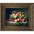thumbnail image 1 of Artmasters Collection PA89586-668DG Basket of Fruit Framed Oil Painting, 1 of 1