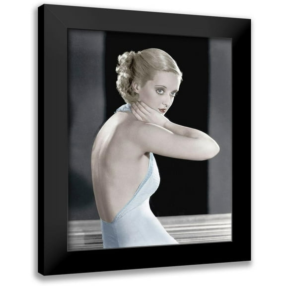 Hollywood Photo Archive 12x14 Black Modern Framed Museum Art Print Titled - Bette Davis