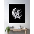 thumbnail image 2 of Astronaut Dabbing On The Moon Space Design Poster Wall Art, Modern Wall Decor, 8x12 UNFRAMED, 2 of 3