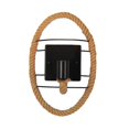 thumbnail image 3 of Aplique de pared cuerda de cáñamo industrial hecho a mano hierro vintage jinwen Estilo B, 3 of 8