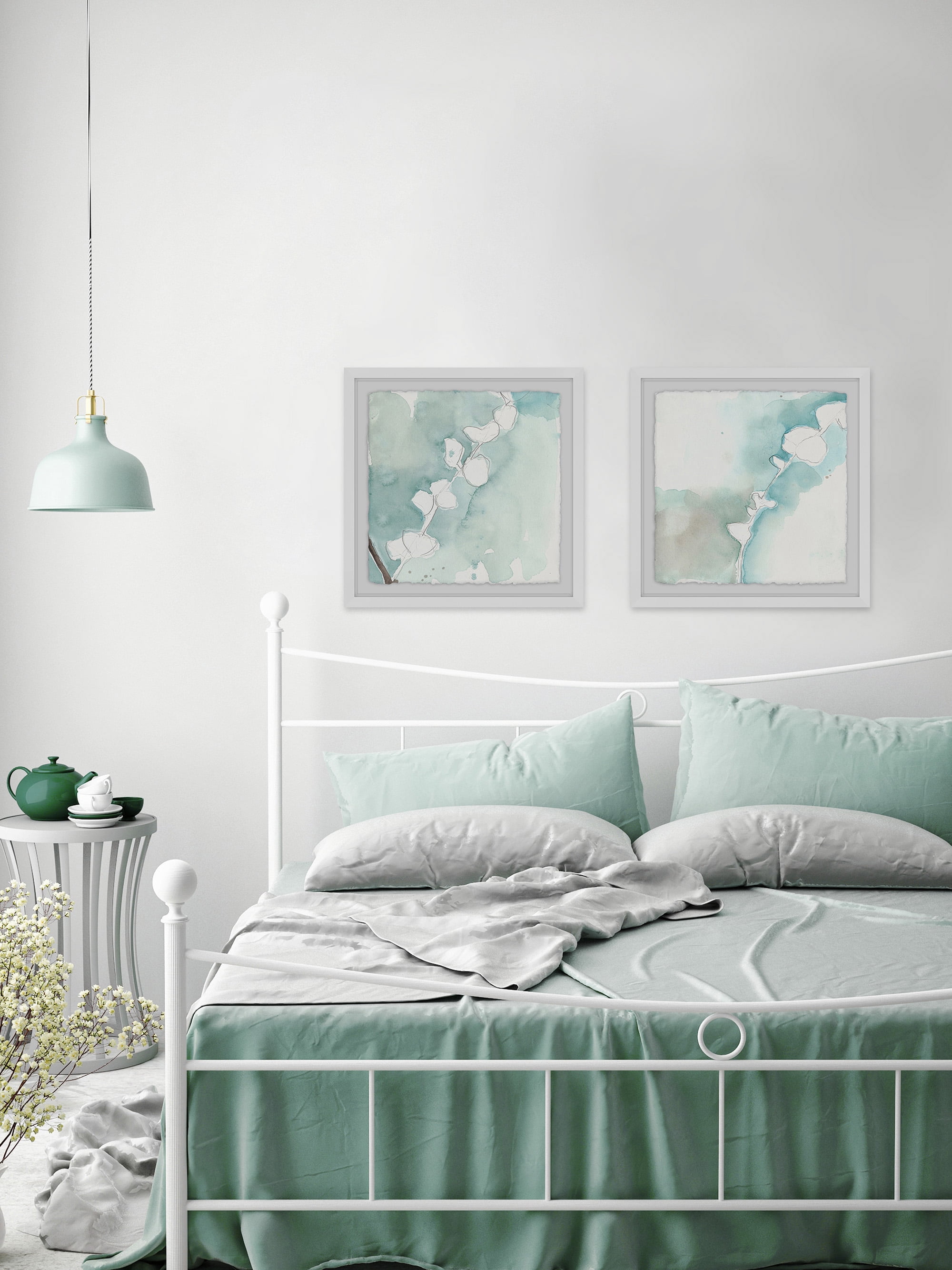 Marmont Hill Pastel Blooms Diptych, Art Prints, 48.00" x 1.50"