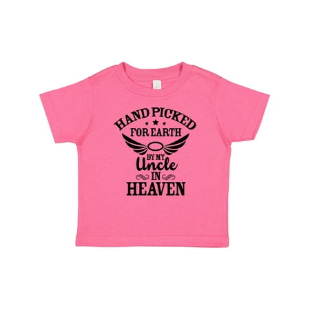 

Inktastic Handpicked for Earth by My Uncle in Heaven with Angel Wings Gift Baby Boy or Baby Girl T-Shirt