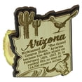 thumbnail image 1 of USA Arizona State Map Wooden Magnet Souvenir Fridge Magnet Gift, 1 of 5
