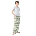 thumbnail image 4 of FORMRS Kids Pajama Pants with Pockets Size 11-12Y Boys Lounge Sleep Bottoms, Watercolor Horses Pattern, 4 of 8