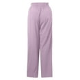 thumbnail image 6 of Aoochasliy Linen Pants for Women Wide Leg Pants High Waisted Drawstring Flowy Crop Trousers with Pockets Deals of the Day, 6 of 7