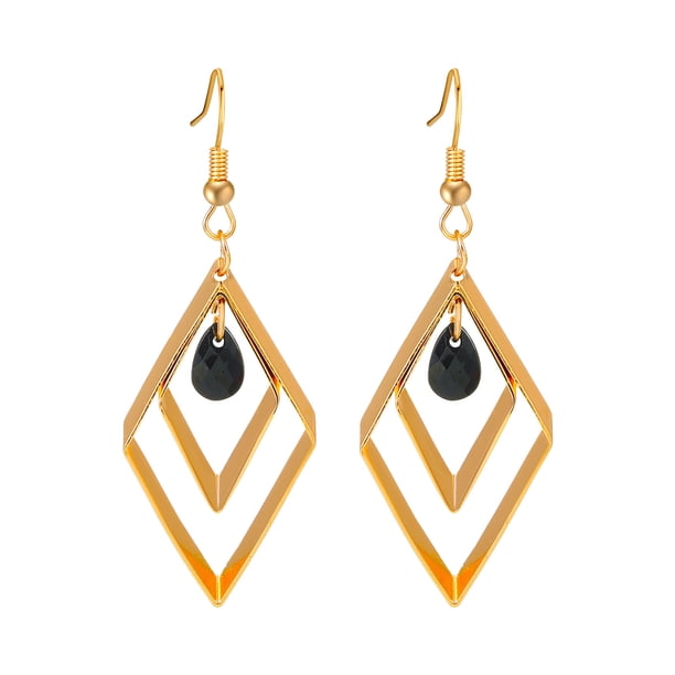 Pendientes cuadrados calados para chicas adolescentes Pendientes minimalistas de piercing Pendientes de moda