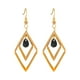 thumbnail image 1 of Pendientes cuadrados calados para chicas adolescentes Pendientes minimalistas de piercing Pendientes de moda, 1 of 8