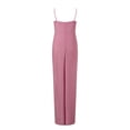 thumbnail image 6 of Huowey Maxi Dresses For Women Solid Color Sequin Sleeveless Spaghetti Strap Backless Sweetheart Neck Slim Fit Sparkly Glitter High Split Full Length Bodycon Dress Party Wedding Gowns,Pink,S, 6 of 9