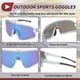 thumbnail image 5 of 1 juego de gafas de motocicleta PC Tri-Acetato de Celulosa UV400 gafas de sol para deportes al aire libre para motocross, bicicleta de tierra, ATV, lente azul, marco azul claro y gris, 5 of 6