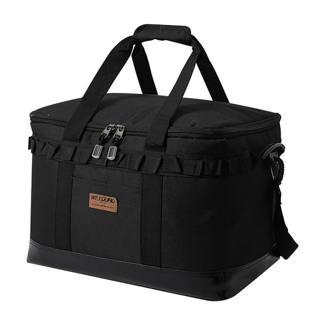 Barbecue Accessories Camping Storage Bag Outdoor Large-capacity Car Barbecue Multi-functional Picnic Bag Tableware Set Storage Box