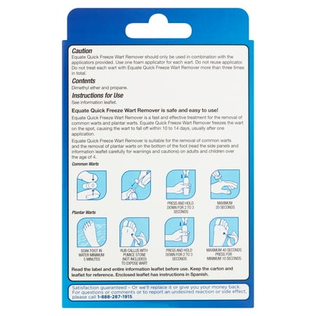 Equate Quick Freeze Wart Remover Treatment, 7 Liquid Applications