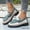 Green, variant on Women's Platform Loafers, Color Block Lace-Up Round Toe Shoes, Comfortable Chunky Sole Casual Flats for Daily Wear, Work, Walking - Black/Red/Blue/Pink/Brown