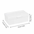 thumbnail image 4 of SSZMDLB under $5 Flip Lid Storage Organizer, Desktop Stationery Card Holder Box, Expandable Compartment Container for Office Home Organization, Multi Purpose Tray for Supplies, 4 of 6