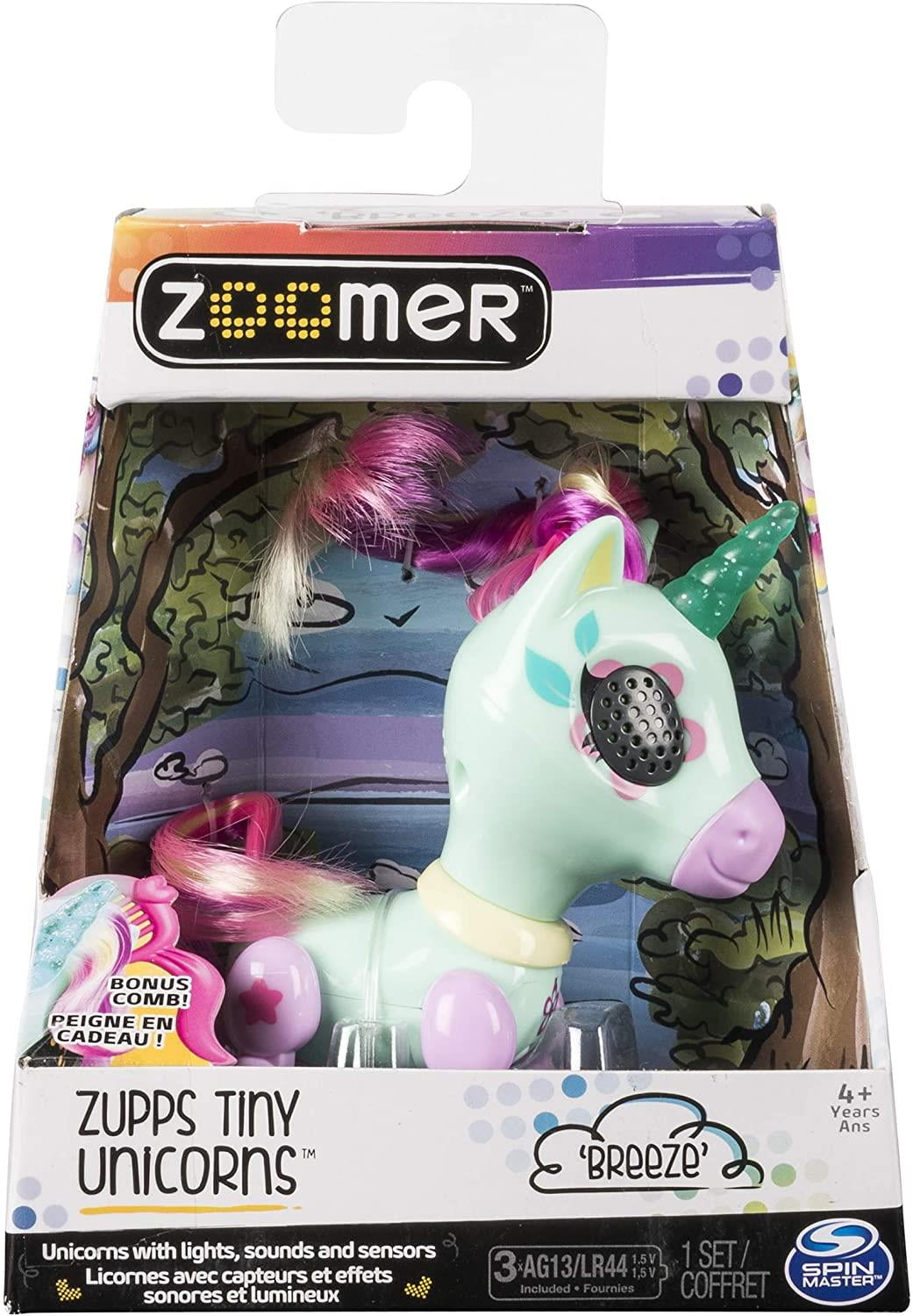 Zoomer Mini Glitter Toys: Zupps Tiny Unicorn Interactive