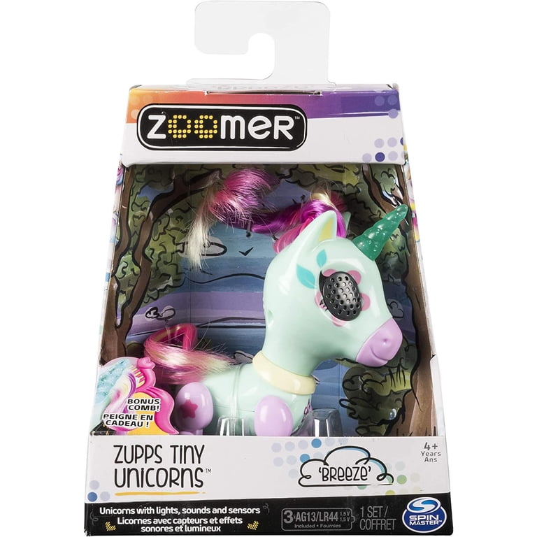 Zoomer Mini Glitter Toys: Zupps Tiny Unicorn Interactive Figure