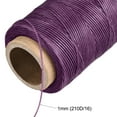 thumbnail image 4 of Uxcell 186 Yards 210D/1mm Leather Sewing Thread Polyester Waxed Cord, Purple, 4 of 5