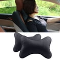 thumbnail image 1 of Coche Auto Hueso Forma Asiento Cabeza Cuello Resto Almohada De Cuero Sintético Resto, 1 of 1
