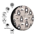 thumbnail image 4 of Sikiie Cartoon Bear Brown PVC Leather Spare Tire Wheel Cover Spare Tire Cover, for Car Truck SUV Camper Trailer Universal Fit(14-17in)-15 inch, 4 of 6