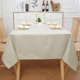 thumbnail image 4 of Nappe Décorative en Tissu de Lin, Lavable et Résistante aux Plis pour l'Extérieur, Style Authentique avec Bon Drapé, Nappe Imperméable pour Repas et Fêtes (Lavable à la Machine), 4 of 4