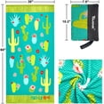 thumbnail image 6 of Touchat Beach Towel Oversized,Thick Microfiber Beach Towel 30”x60”,Super Absorbent Sand Free Cute Cactus Cool Swim Beach Towels for Kids,Men,Women,Boys,Girls, 6 of 7