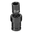 thumbnail image 2 of Grey Pneumatic 908UMS 1/4" Drive Standard Metric Univ Impact Socket - 8mm, 2 of 2
