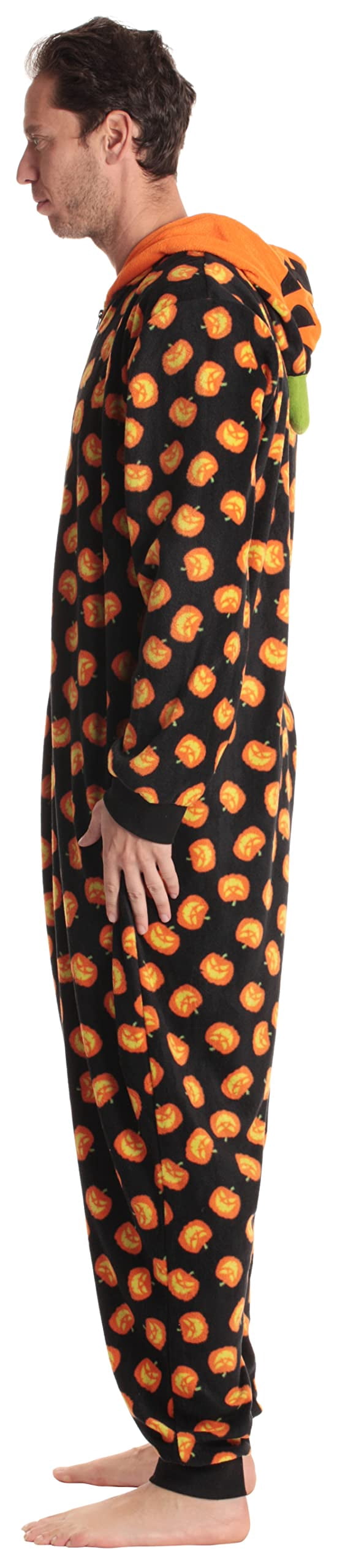 Just Love Men's Adult Onesie Mens Pajamas (Pumpkin Mens, XX-Large)