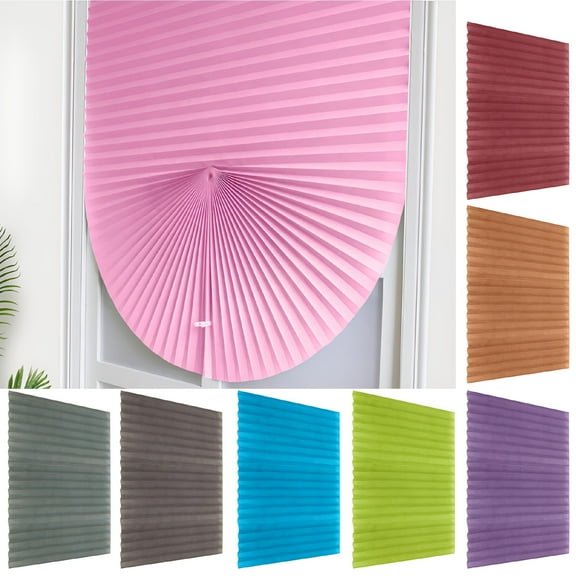 ACDANC Window Shades-Pleated Paper Shades for Indoor Window Covers-Blackout Blinds