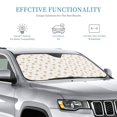 thumbnail image 2 of Bingfone Gold Snowflake Stripes Car Windshield Sunshade,Sun Foldable Sun Shield Sun Visor for Car - Small, 2 of 8