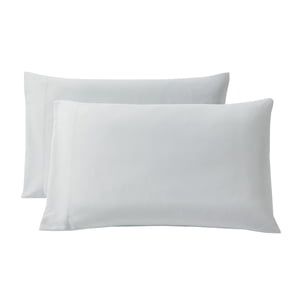 Comfort Chill Microfiber Pillowcase Set, Standard/Queen, Silver, 2-Piece