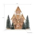 thumbnail image 3 of Maison Concepts Light Décor Led Wooden House Brown 12.40" - 12.6 L x 3.66 W x 12.4 H, 3 of 3