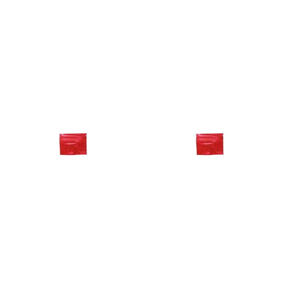 Cateissary Paquete de 100 piezas Bolsa de papel de aluminio Envases de cosméticos Sellado de alimentos Bolsas de paquete Ziplock con color rojo brillante Rojo 7.5 x 6.5 cm 2piezas Cateissary CBP321877