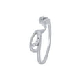 thumbnail image 2 of Round Cut White Cubic Zirconia Enhancer Guard Ring 14K White Gold Ring Size - 8.5, 2 of 3