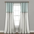 thumbnail image 5 of Lush Decor Linen Button Farmhouse Chic Solid Color Cotton Blend 3" Rod Pocket Light Filtering Window Curtain For Living Room and Bedroom, OffWhite, 95"L x 40"W, Single Panel, 5 of 12